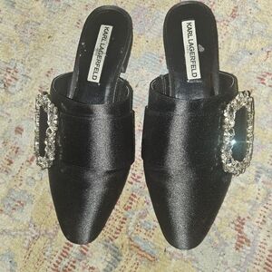 Karl Lagerfeld flat mules